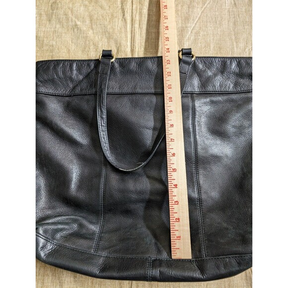 Juicy Couture Womens Black Leather Purse W/ Leopard Print Interior - Picture 15 of 16